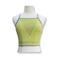 Crochet Crop Top (Lime Green and Grey)