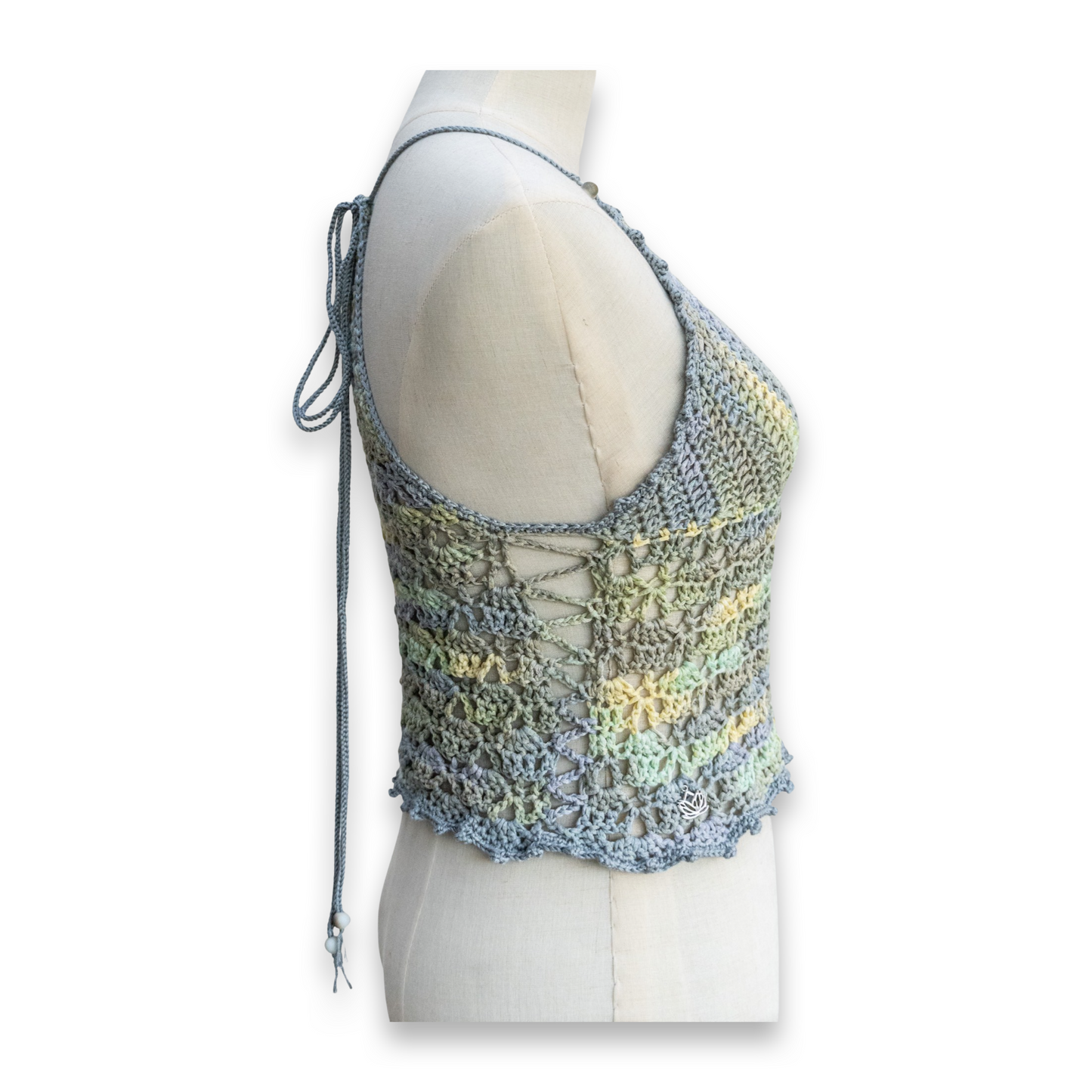 Crochet Summer Top (Aqua Melange)
