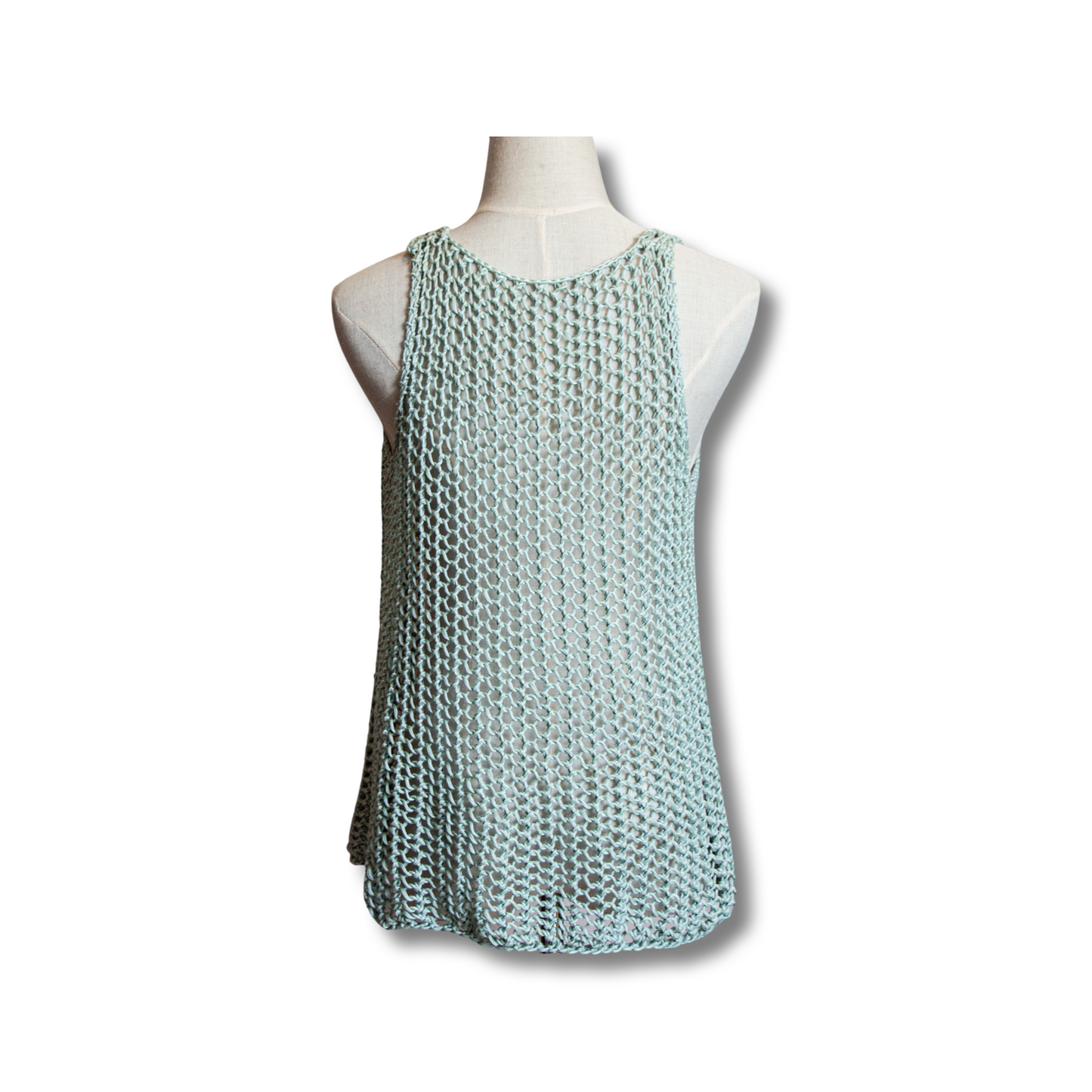 Knitted Beach Cover Up (Mint Green)